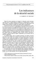Les indicateurs de la sécurité sociale