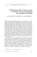 Planificación de la mano de obra en función de las indicaciones del mercado de trabajo