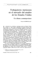 Trabajadores mexicanos en el mercado del empleo de los Estados Unidos: un dilema contemporáneo