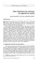 New directions for training: an agenda for action