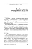 Estudio comparado de las relaciones de trabajo en la administración pública