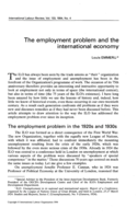 The employment problem and the international economy