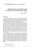 Tendencias de la seguridad social en países del Caribe de habla inglesa