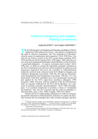 Collective bargaining and equality: making connections