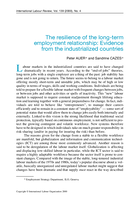 The resilience of the long-term employment relationship: evidence from the industrialized countries