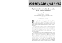 Reglamentación del trabajo de los niños en la América hispánica