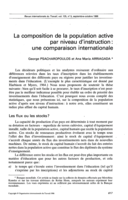 La composition de la population active par niveau d'instruction: une comparaison internationale