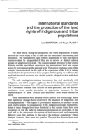 International standards and the protection of the land rights of indigenous and tribal populations
