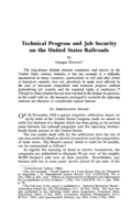 Technical progress and job security on the United States railroads