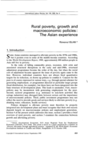 Rural poverty, growth and macroeconomic policies: the Asian experience