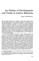 An outline of developments and trends in labour relations