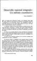 Desarrollo regional integrado: un método cuantitativo