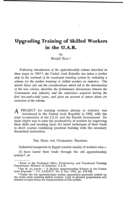 Upgrading training of skilled workers in the UAR