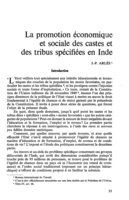 La promotion économique et sociale des castes et des tribus spécifiées en Inde