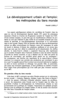 Le développement urbain et l'emploi: les métropoles du tiers monde