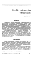 Cambio y desempleo estructurales