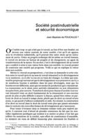 Société postindustrielle et sécurité économique