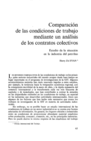 Comparación de las condiciones de trabajo mediante un análisis de los contratos colectivos: estudio de la situación en la industria del petróleo