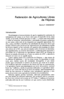 Federación de agricultores libres de Filipinas