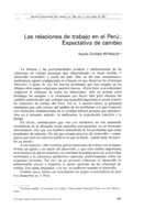 Las relaciones de trabajo en el Perú: expectativa de cambio