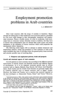 Employment promotion problems in Arab countries