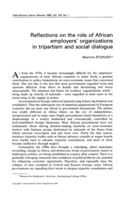 Reflections on the role of African employers' organizations in tripartism and social dialogue