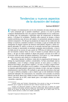Tendencias y nuevos aspectos de la duración del trabajo