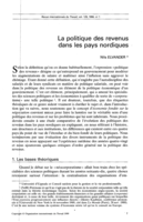 La politique des revenus dans les pays nordiques