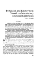 Population and employment growth: an introductory exploration
