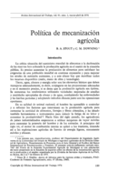 Política de mecanización agrícola