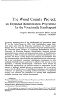 The wood county project: an expanded rehabilitation programme for the vocationally handicapped