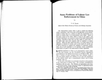 Some problems of labour law enforcement in China
