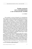 Posible evolución de la microelectrónica y sus consecuencias sociales