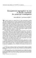 Occupational segregation by sex in Nordic countries: an empirical investigation