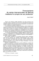 Financiamiento de ventas internacionales de fábricas mediante la compra de sus productos