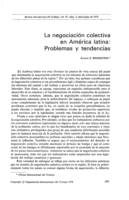La negociación colectiva en América latina: problemas y tendencias