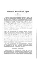 Industrial relations in Japan