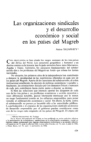 Las organizaciones sindicales y el desarrollo económico y social en los países del Magreb
