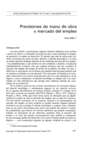 Previsiones de mano de obra y mercado del empleo