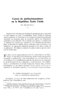 Cursos de perfeccionamiento en la República Árabe Unida