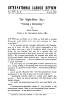The eight-hour day: "taking a reckoning"