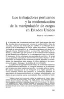 Los trabajadores portuarios y la modernización de la manipulación de cargas en Estados Unidos