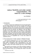 Labour flexibility and older worker marginalisation: the need for a new strategy