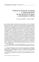 Política de recursos humanos y reestructuración de los servicios de agua y electricidad en Africa
