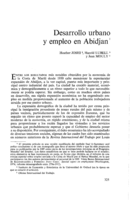 Desarrollo urbano y empleo en Abidjan