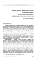 North-south trade and shifts in employment: a comparative analysis of six European community countries