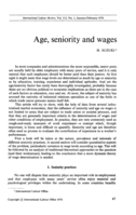 Age, seniority and wages