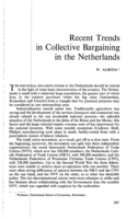 Recent trends in collective bargaining in the Netherlands