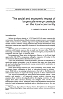 The social and economic impact of large-scale energy projects on the local community