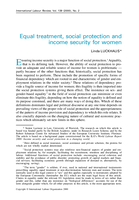 Equal treatment, social protection and income security for women